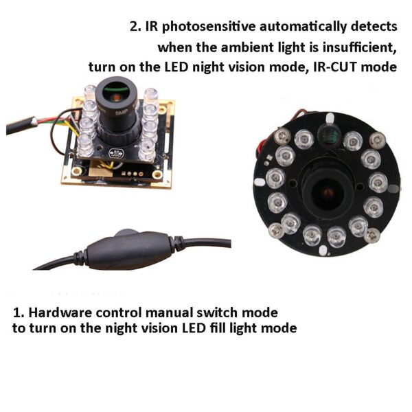 Wide Dynamic IR CUT USB UVC Camera Module